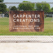 Stijlvolle Moderne Houtbewerking Constructie Spandoek (Insitu)