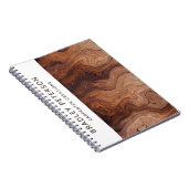 Stijlvolle Moderne Houten Timmermanswerk Construct Notitieboek (Rechterzijde)