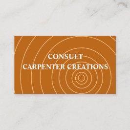 Stijlvolle moderne houten timmerwerk professional visitekaartje
