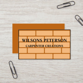 Stijlvolle moderne houten timmerwerk Professional Visitekaartje