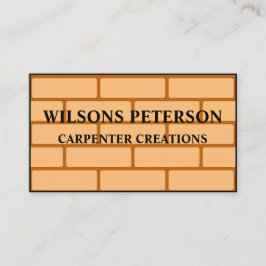 Stijlvolle moderne houten timmerwerk Professional Visitekaartje