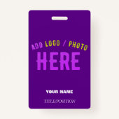 STIJLVOLLE MODERNE  INDIGO BRANDED LANYARD BADGE (Voorkant)