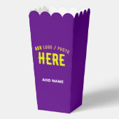 STIJLVOLLE MODERNE INDIGO-MERKPOPCORN BEDANKDOOSJES (Voorkant)