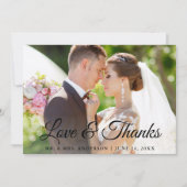 Stijlvolle moderne kalligrafie en Bedankt bruiloft (Voorkant)