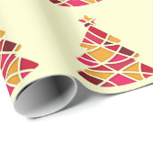 Stijlvolle moderne kerstboom cadeaupapier (Rol Hoek)