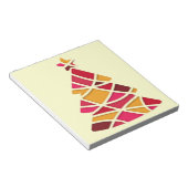 Stijlvolle moderne kerstboom notitieblok (Schuin)