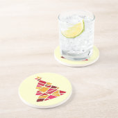 Stijlvolle moderne kerstboom zandsteen onderzetter (Zijkant)