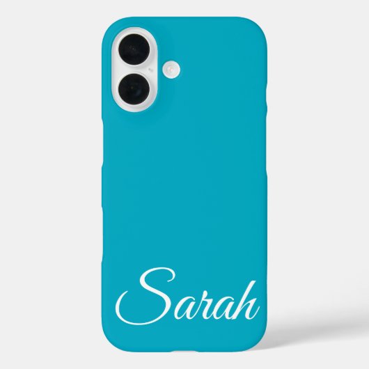 Stijlvolle moderne klassieke aangepaste naam blauw Case-Mate iPhone case (Achterkant)