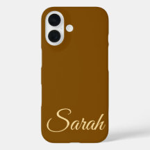 Stijlvolle moderne klassieke aangepaste naam bruin