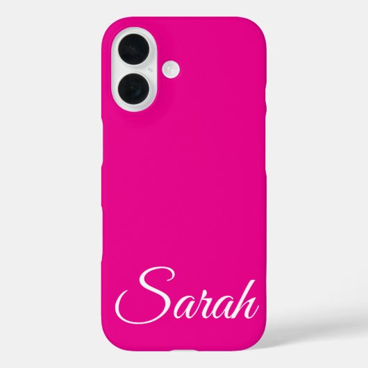 Stijlvolle moderne klassieke aangepaste naam roze Case-Mate iPhone case (Achterkant)