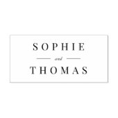 Stijlvolle moderne klassieke paardenaam bruiloft  zelfinktende stempel (Design)