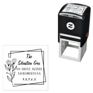 Stijlvolle moderne klassieke paardenaam bruiloft  zelfinktende stempel