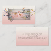 Stijlvolle moderne klassy Waterverf Floral Visitekaartje (Voorkant / Achterkant)