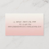 Stijlvolle moderne klassy Waterverf Floral Visitekaartje (Achterkant)