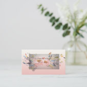 Stijlvolle moderne klassy Waterverf Floral Visitekaartje (Staand voorkant)