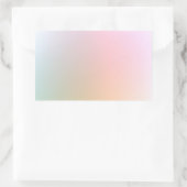 Stijlvolle moderne kleurrijke lege sjabloon trendy rechthoekige sticker (Tas)