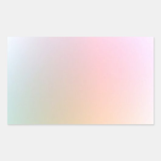 Stijlvolle moderne kleurrijke lege sjabloon trendy rechthoekige sticker (Voorkant)