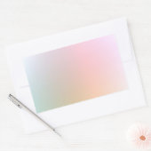 Stijlvolle moderne kleurrijke lege sjabloon trendy rechthoekige sticker (Envelop)