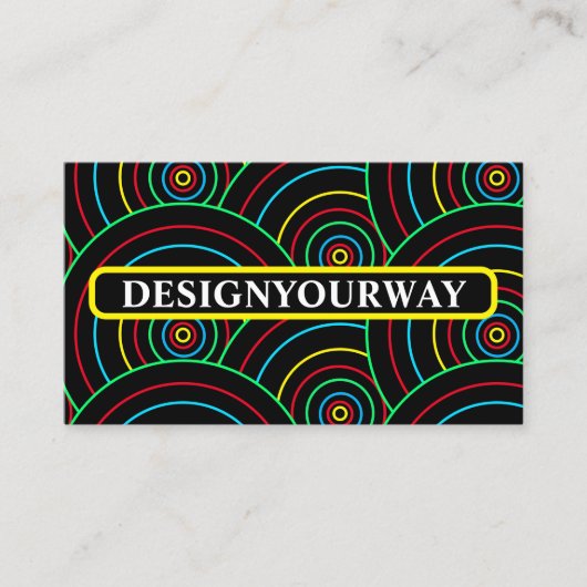 Stijlvolle moderne kleurrijke timmerwerk Professio Visitekaartje (Voorkant)