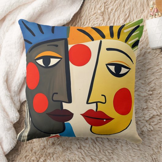 Stijlvolle moderne kunst kussen (Deken)