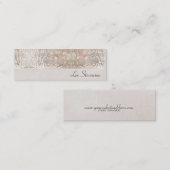 Stijlvolle moderne leuke trendy zilveren paillette mini visitekaartje (Voorkant / Achterkant)