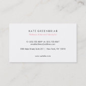 Stijlvolle, moderne lichtroze cosmetologie visitekaartje (Achterkant)