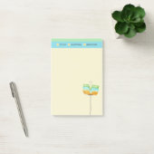 Stijlvolle, moderne lijst met winkelen post-it® notes (Kantoor)