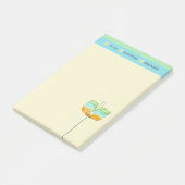 Stijlvolle, moderne lijst met winkelen post-it® notes (Schuin)