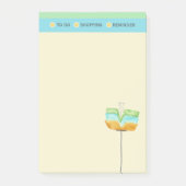 Stijlvolle, moderne lijst met winkelen post-it® notes (Voorkant)