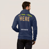 STIJLVOLLE MODERNE MARINE BLAUW GEVERIFIEERD BRAND HOODIE (Achterkant volledig)
