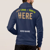 STIJLVOLLE MODERNE MARINE BLAUW GEVERIFIEERD BRAND HOODIE (Achterkant)