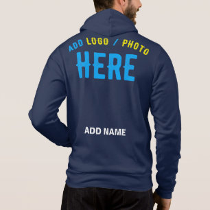 STIJLVOLLE MODERNE MARINE BLAUW GEVERIFIEERD BRAND HOODIE