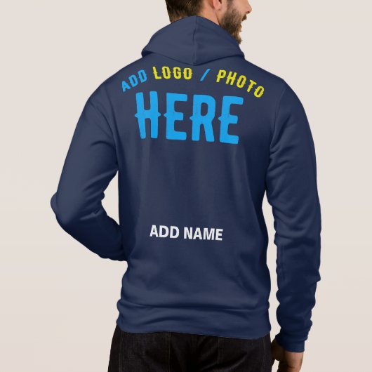 STIJLVOLLE MODERNE MARINE BLAUW GEVERIFIEERD BRAND HOODIE (Achterkant)