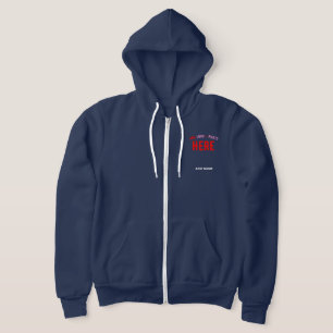 STIJLVOLLE MODERNE MARINE BLAUW GEVERIFIEERD BRAND HOODIE
