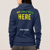 STIJLVOLLE MODERNE MARINE BLAUW GEVERIFIEERD BRAND HOODIE (Achterkant)