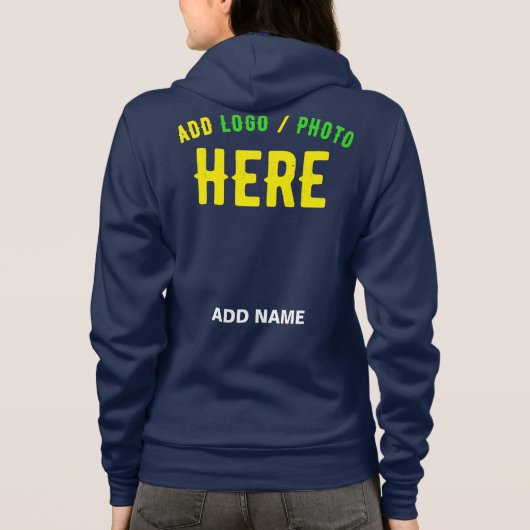 STIJLVOLLE MODERNE MARINE BLAUW GEVERIFIEERD BRAND HOODIE (Achterkant)