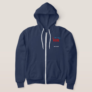 STIJLVOLLE MODERNE MARINE BLAUW GEVERIFIEERD BRAND HOODIE