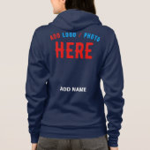 STIJLVOLLE MODERNE MARINE BLAUW GEVERIFIEERD BRAND HOODIE (Achterkant)