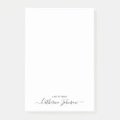 Stijlvolle moderne meisjesscriptnotitie van post-it® notes (Voorkant)