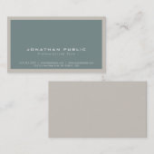 Stijlvolle, moderne, minimale harmonische kleuren visitekaartje (Voorkant / Achterkant)