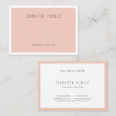 Stijlvolle, moderne, minimale ontwerpSjabloon Visitekaartje (Voorkant / Achterkant)