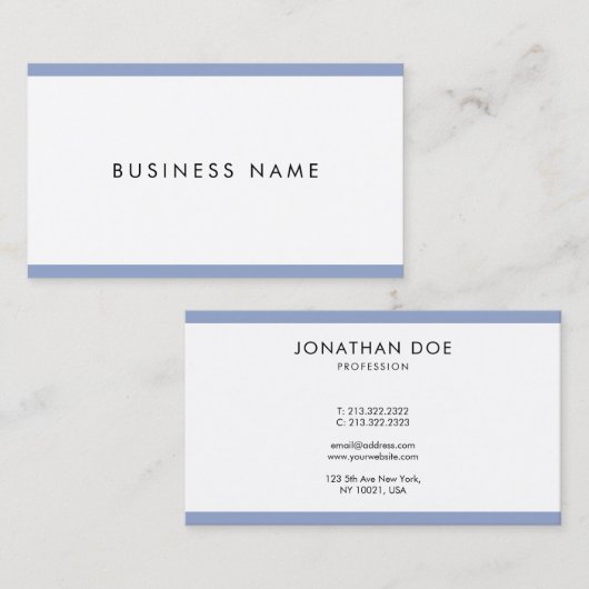Stijlvolle, moderne, minimale professionele Smart  Visitekaartje (Voorkant / Achterkant)
