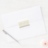 Stijlvolle moderne minimalist | Taupe Earth-tones Vierkante Sticker (Envelop)