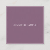 Stijlvolle, moderne, minimalistische design luxe S Vierkante Visitekaartje (Voorkant)