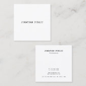 Stijlvolle moderne minimalistische design Sjabloon Vierkante Visitekaartje (Voorkant / Achterkant)