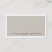 Stijlvolle moderne minimalistische effen pastelkle visitekaartje (Achterkant)