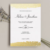 Stijlvolle moderne minimalistische elegante bruilo folie uitnodiging