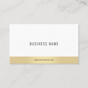 Stijlvolle moderne minimalistische elegante gouden visitekaartje
