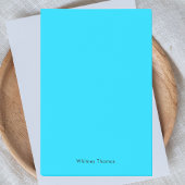 Stijlvolle moderne minimalistische neon blauw post-it® notes