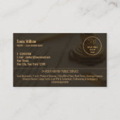 Stijlvolle Moderne Mobiele Notaris & Lening Signin Visitekaartje (Achterkant)